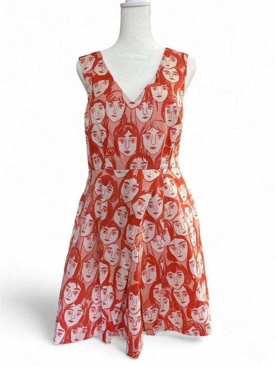 Anthropologie Dresses & Skirts - Leah Reena Goren for Anthropologie Orange & White Print Dress